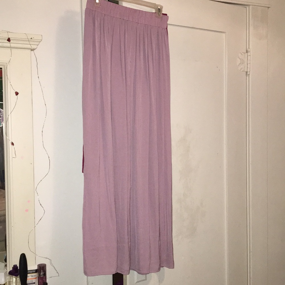 lavender, long skirt from F21